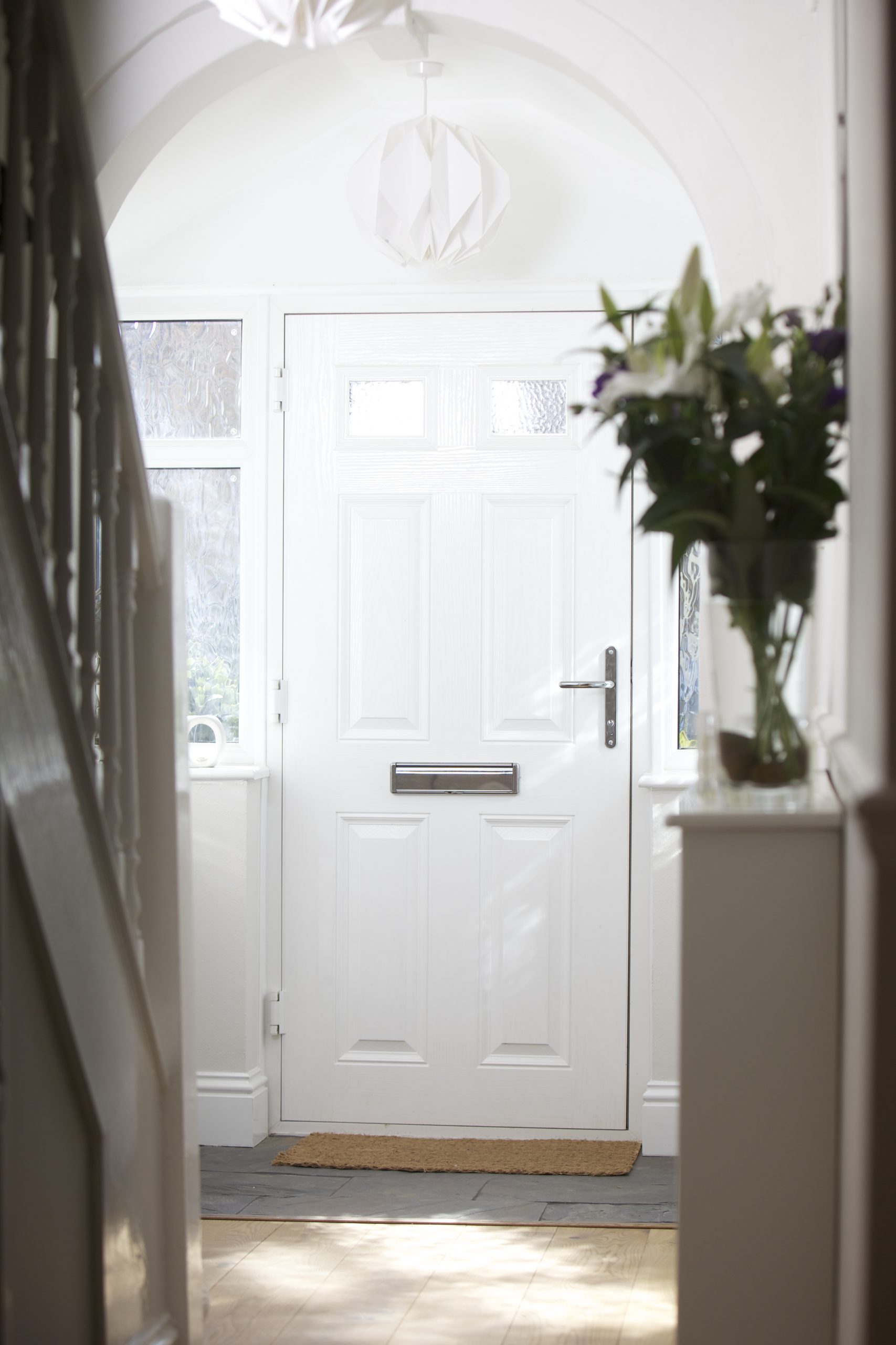 white composite door