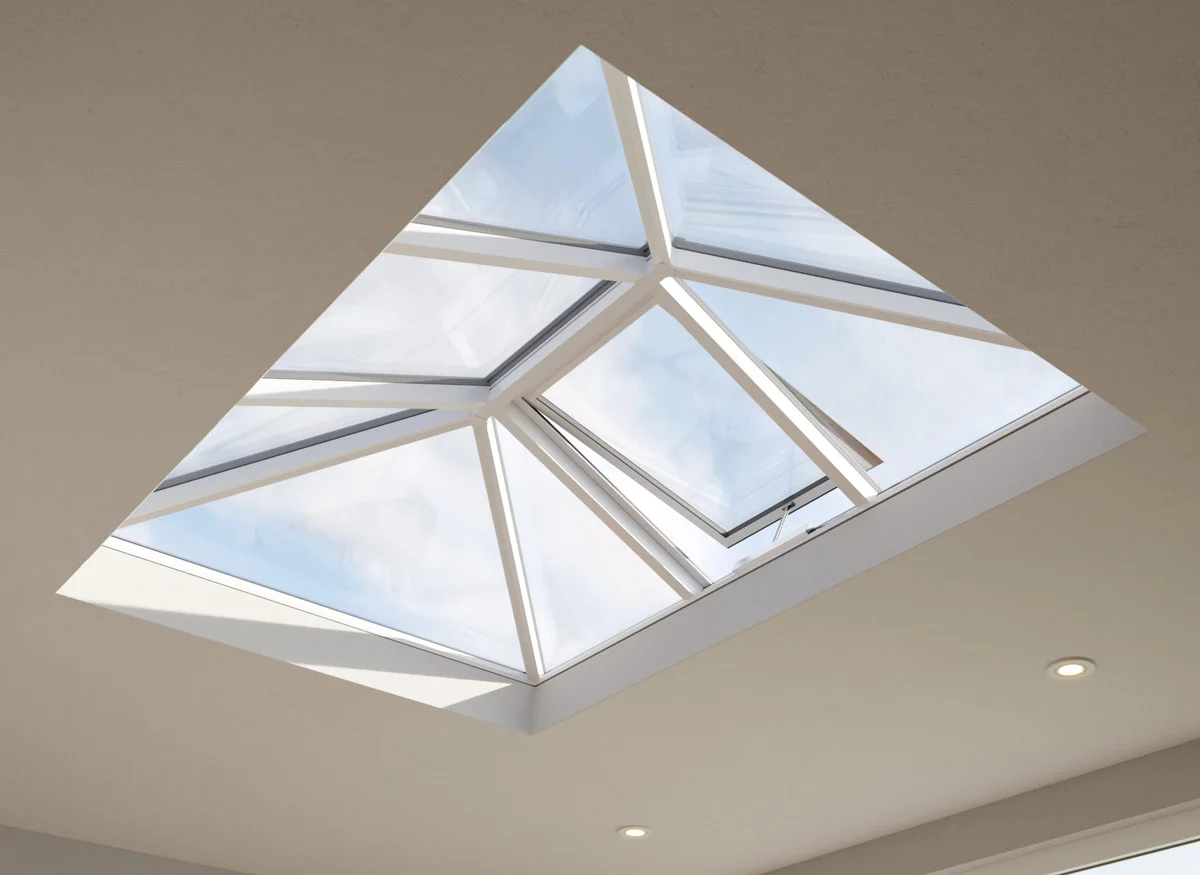 white roof lantern