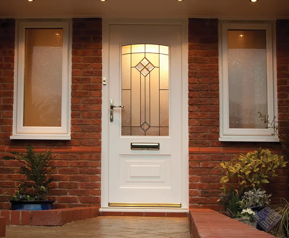 white rockdoor front door