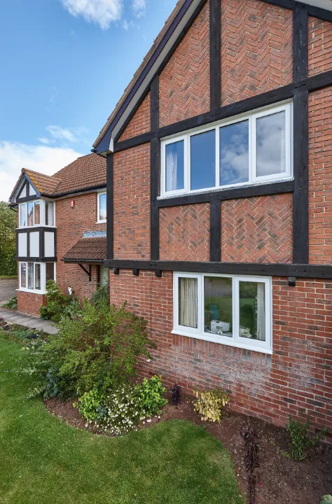 white casement windows