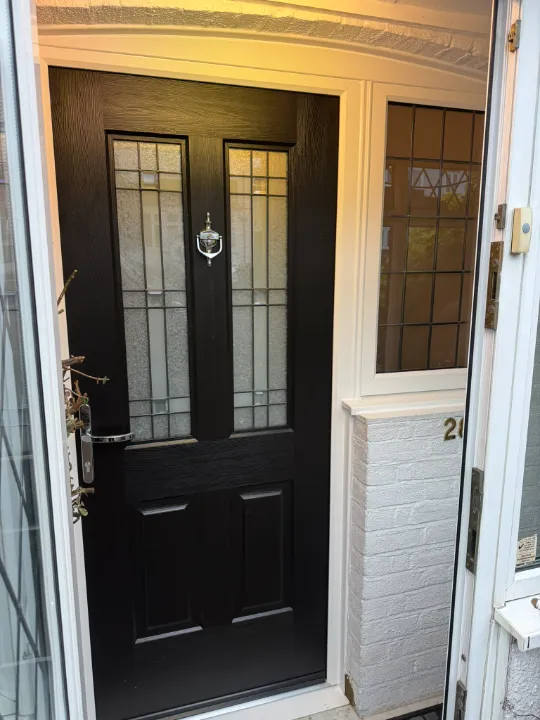 black composite door