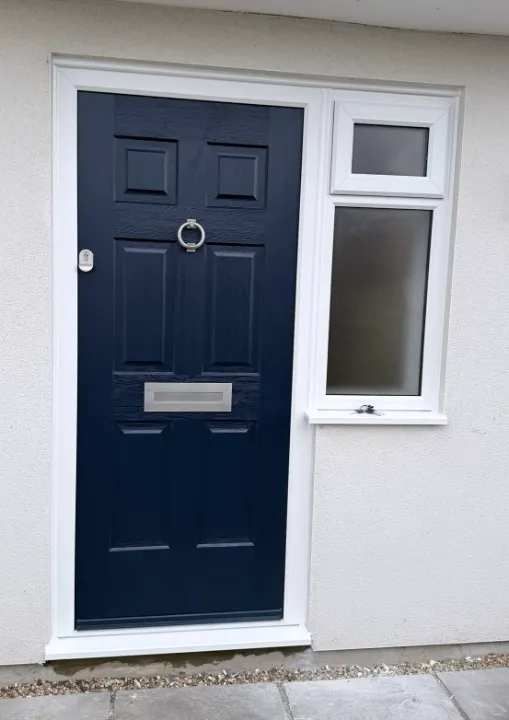 blue composite door