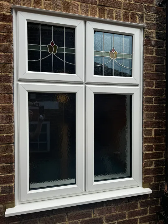 white casement window