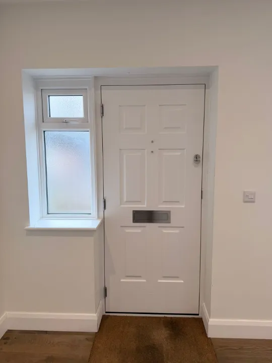 white composite door